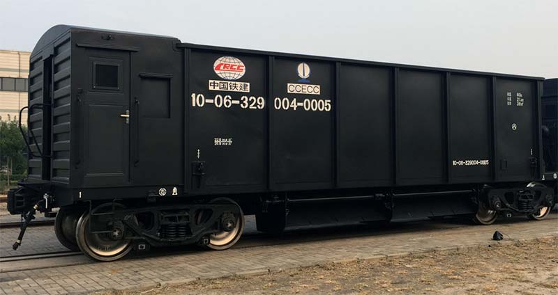 Ballast hopper wagon made for the CRCC and CCECC joint railway project in UAE.